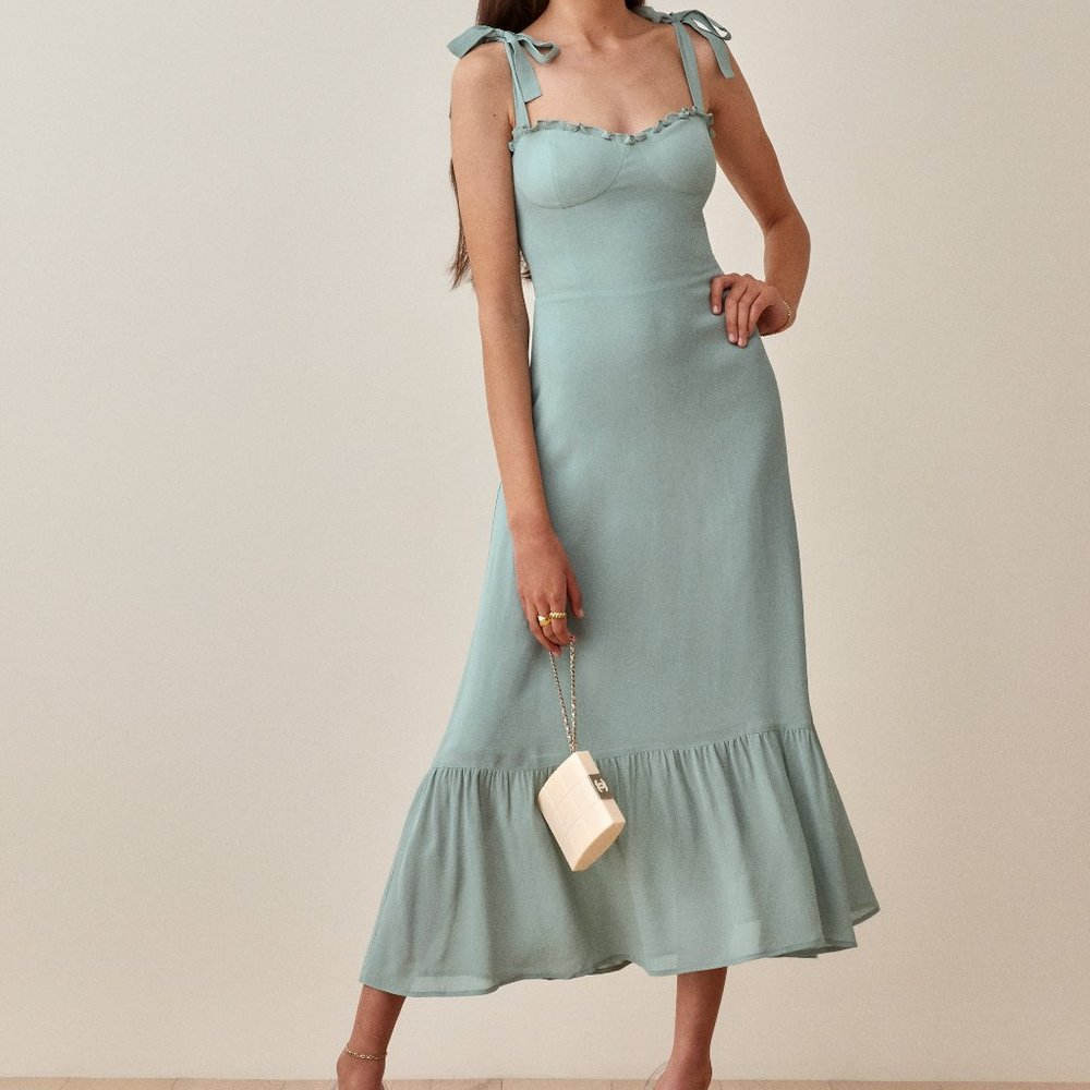 Reformation Nikita Dress Celadon